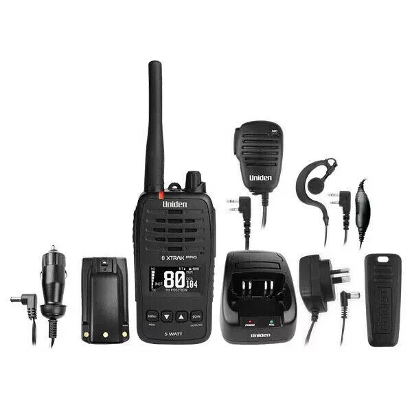 Uniden XTRAK 50 PRO 5W 80CH Bluetooth HandHeld Radio Tracking - image 1 of 1