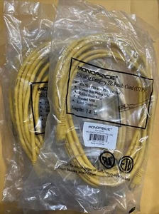 Paquete de 5 cables de enrutador LAN de red Ethernet monoprice CAT5e Cat5e 14 pies - amarillo - Imagen 1 de 2