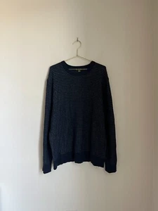 SmartWool Men's Ripple Ridge Tick Stitch Crew Sweater in Navy Size XLARGE - Picture 1 of 5