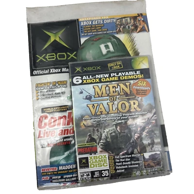 SEALED OFFICIAL XBOX MAGAZINE GAMES GONE WILD ISSUE SEPT 2004 6 GAME DEMOS VALOR - Image 1 of 4