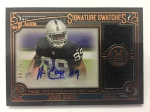Amari Cooper Signature Swatches Patch Auto #42/50 2015 Topps Museum Collection - Picture 1 of 2