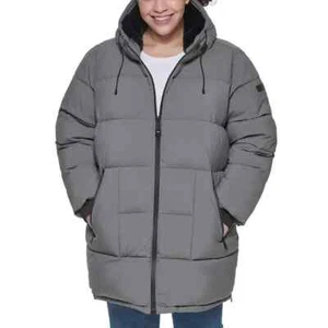 COMFY DKNY Women's Cold Weather Outerwear Puffer~ GREY~XL~ NWT~ ****ONLY ONE**** - Picture 1 of 7