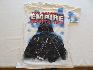 Vintage Star Wars Darth Vader The Empire Wants You Shirt Youth XL Costume Flaw - Picture 1 of 10