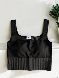 Lico LM Sport top Fitnesstop damen mit breitem Rippbund Bauchfrei Gr. M - Bild 1 von 2