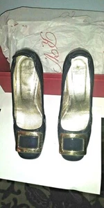 Roger Vivier Pumps Cobalt Blue Patent Leather 38 1/2 - Picture 1 of 8
