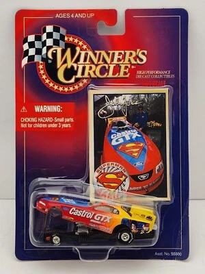 Winner's Circle LIFETIME SER John Force 1999 SUPERMAN Castrol GTX FORD Mustang - Image 1 of 4