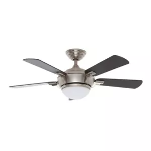 Hampton Bay Midili 44in. Indoor LED Brushed Nickel Dry Rated Ceiling Fan 68044 - Picture 1 of 4