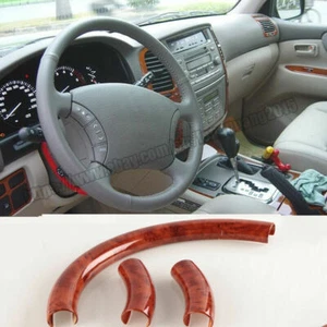 Wood grain Interior Steering Wheel Cover For Toyota Land Cruiser LC100 1998-2007 - Bild 1 von 4