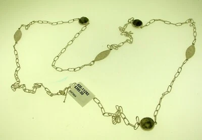 NINA NGUYEN STERLING SILVER NECKLACE WITH LABRADORITE BEADS 36" RETAIL $395.00 - Image 1 of 4