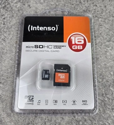 Intenso Micro SD HC Memory Card 16GB - Image 1 of 2