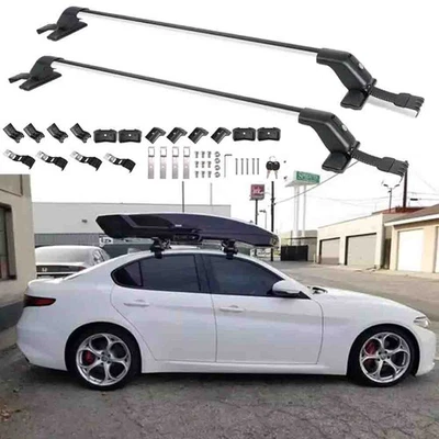 Car Top Roof Rack Cross Bars 41.3" Luggage Carrier Kit For Alfa Romeo Giulia Foto 1 de 4