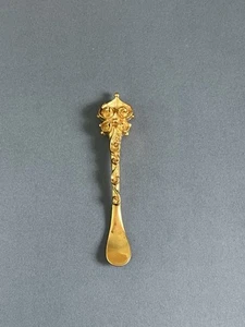 Small Gold tone Teaspoon Coffee Spoon Dessert Spoon - Picture 1 of 6