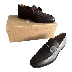 Christian Louboutin Chambelimoc Oxblood Braun UK 9 43 Leder Halbschuhe Neu - Bild 1 von 24