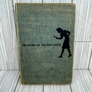 Nancy Drew Secret Of The Old Clock 1930 1st Edition Blue Hardcover Carolyn Keene - Picture 1 of 11