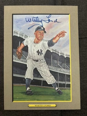 Whitey Ford Signed / Autographed Perez Steele Great Moments GORGEOUS CARD & AUTO - Image 1 of 3