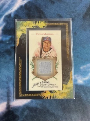 2008 Topps Allen & Ginter's - Framed Mini Relics Victor Martinez #AGR-VM (MEM) - Image 1 of 2