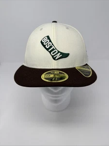 Gorra ajustada New Era 59Fifty Boston Red Sox talla 7 3/8 beige marrón verde - Imagen 1 de 6