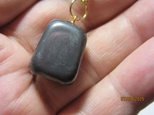 Collana con ciondolo in ematite tumbled 13/16" da collezione HTCPNC-89 - Foto 1 di 13