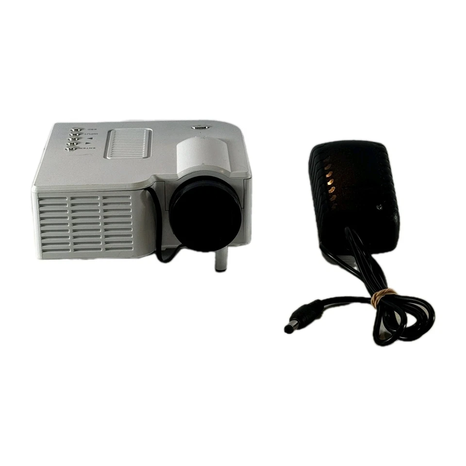 Mini Portable LED Projector HDMI VGA USB Home Theater Unbranded - TESTED - Image 1 of 4