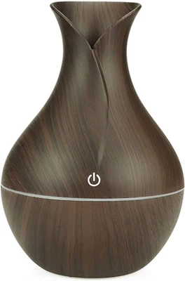 PROFUMATORE AMBIENTE DIFFUSORE ESSENZE UMIDIFICATORE RGB LED 130 ML JAN006 (Legn - Immagine 1 di 4