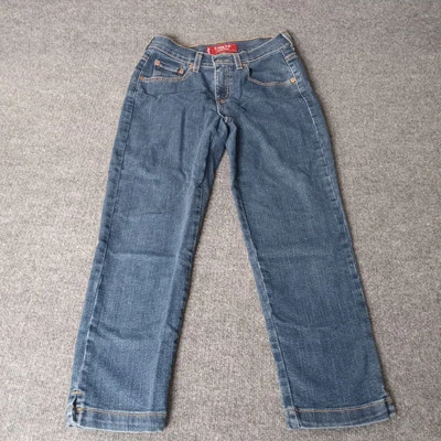 Y2K Levi's Classic Slim Stretch Size 4 Mis Blue Jeans  Waist 26 Rise 9 Inseam 24 - Image 1 of 4