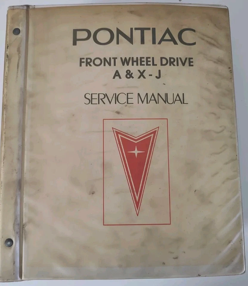 Manual De Taller OEM De Servicio A & X-J Para PONTIAC De Tracción Delantera 1983 - Imagen 1 de 1