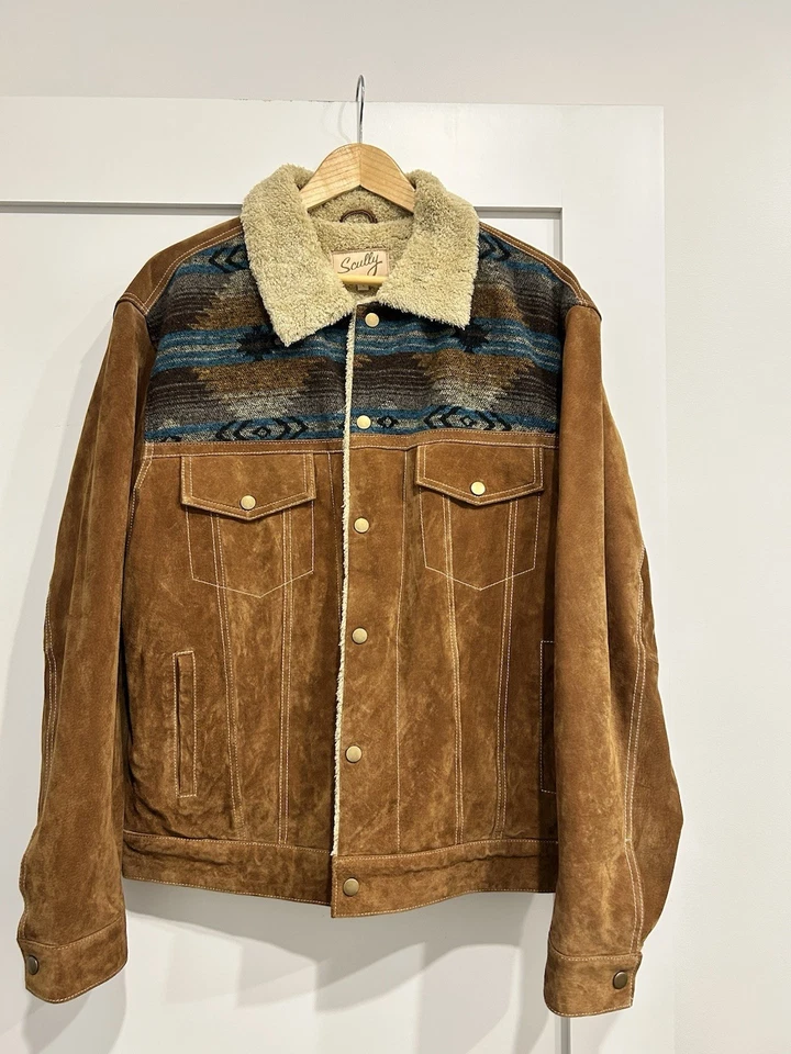 Scully Suede And Shearling Jacket (Men’s Large) - Image 1 of 4