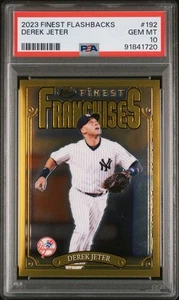 🔥 2023 Topps Finest Derek Jeter Gold Flashbacks PSA 10 - Picture 1 of 2