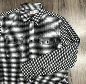 Faherty Men’s Plaid Stretch Flannel Shirt Size Medium Comfy Pockets Soft Blue - Picture 1 of 7