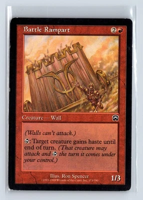 BATTLE RAMPART – MTG Magic the Gathering Card – Mercadian Masques – Common - Image 1 of 4