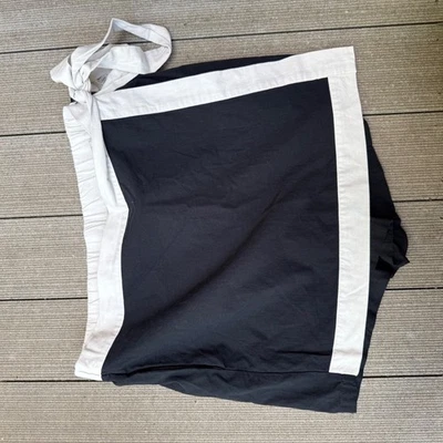 Pantalón corto Ava & Viv negro blanco talla grande 1X cintura elástica informal Foto 1 de 4