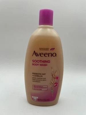 RARE Aveeno Soothing Body Wash Prebiotic Oat Camellia 18oz - Image 1 of 3