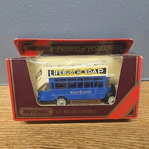 1986 MATCHBOX MODEL OF YESTERYEAR 1:72 Y-23 1922 AEC OMNIBUS EAST SURREY BUS - Picture 1 of 6