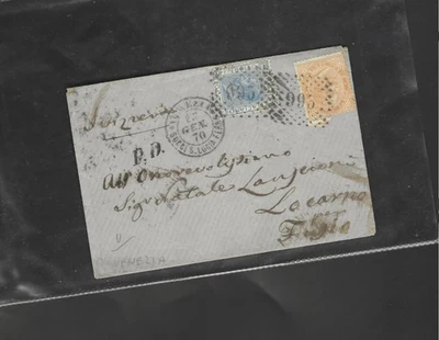 ITALY-COVER-1870-VENEZIA-CANCELS!!-FRANKING!!-DOTTED 995-AV-F-#704- - Image 1 of 2