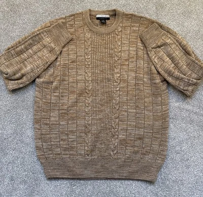 Suéter De Colección Geoffrey Beene Para Hombres Marrón Beige Informal Suave Abuelo LG Foto 1 de 4