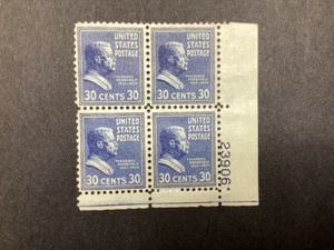 United States Stamps 1938-51 Presidential #830 T Roosevelt MNH Plate# Block of 4 - Picture 1 of 1