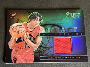 2024-25 Select Rookie Draft Selections Memorabilia Ja'Kobe Walter Raptors - Picture 1 of 2