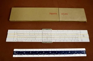 Vintage Aristo Studio Rechenschieber #968, mit Lineal und Hartschalenkoffer, Germany - Bild 1 von 4