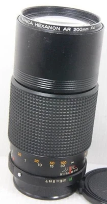 Lente Konica Hexanon AR 200 mm f/4 MF No. 8369800 Excelente Foto 1 de 4