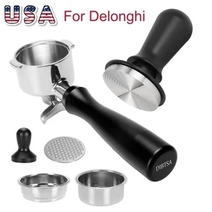 Set portafiltro tamper caffè 51 mm per Delonghi ECP35.31 EP36.31 EC341 EC221 - Foto 1 di 19