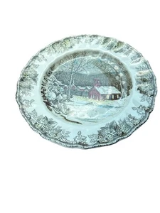 The Friendly Village Dinner Plate “The School House" Pattern by Johnson Bros - Picture 1 of 2