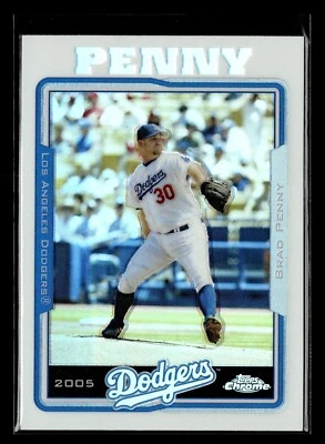 Topps Chrome Refractor #449 2005 Brad Penny Dodgers cantidad Foto 1 de 2
