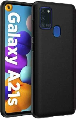 PHONETHRONE COVER CUSTODIA PER SAMSUNG A21s A 21 s NERO OPACO TPU SLIM MORBIDA ULTRASLIM
