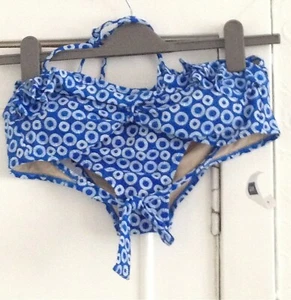GAP Body Blue and White Pattern Bikini Size Medium - BNWT - Picture 1 of 3