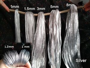 Metallic String -Non-stretchy -Gold/Silver/Red/Green/Blue/Purple/Pink etc.