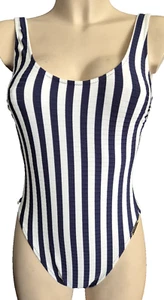Watercult Swim 8790 Swimsuit Non-Wired One Piece Blue Stripes - Picture 1 of 6