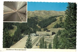 Postcard Eisenhower Memorial Tunnel Colorful Colorado Elevation 11,000 Feet I-70 - Picture 1 of 2