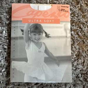 Girls Capezio Ultra Soft Transition Tight #1816X Fits Size 2-6 White - Picture 1 of 5