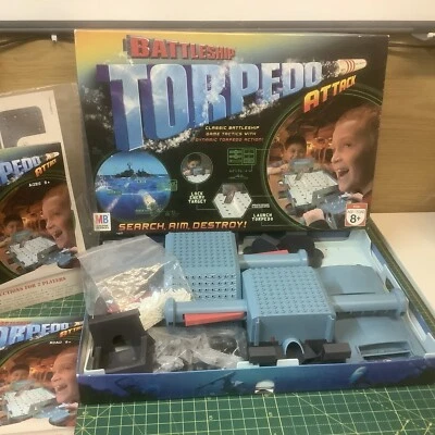 Battleship Torpedo Attack Classic Board Game MB 2007 Open Never Used - Image 1 of 4