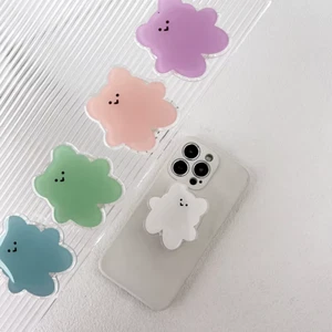 Acrylic Material Cartoon Cute Bear Design Phone Holder Foldable Grip - Picture 1 of 16